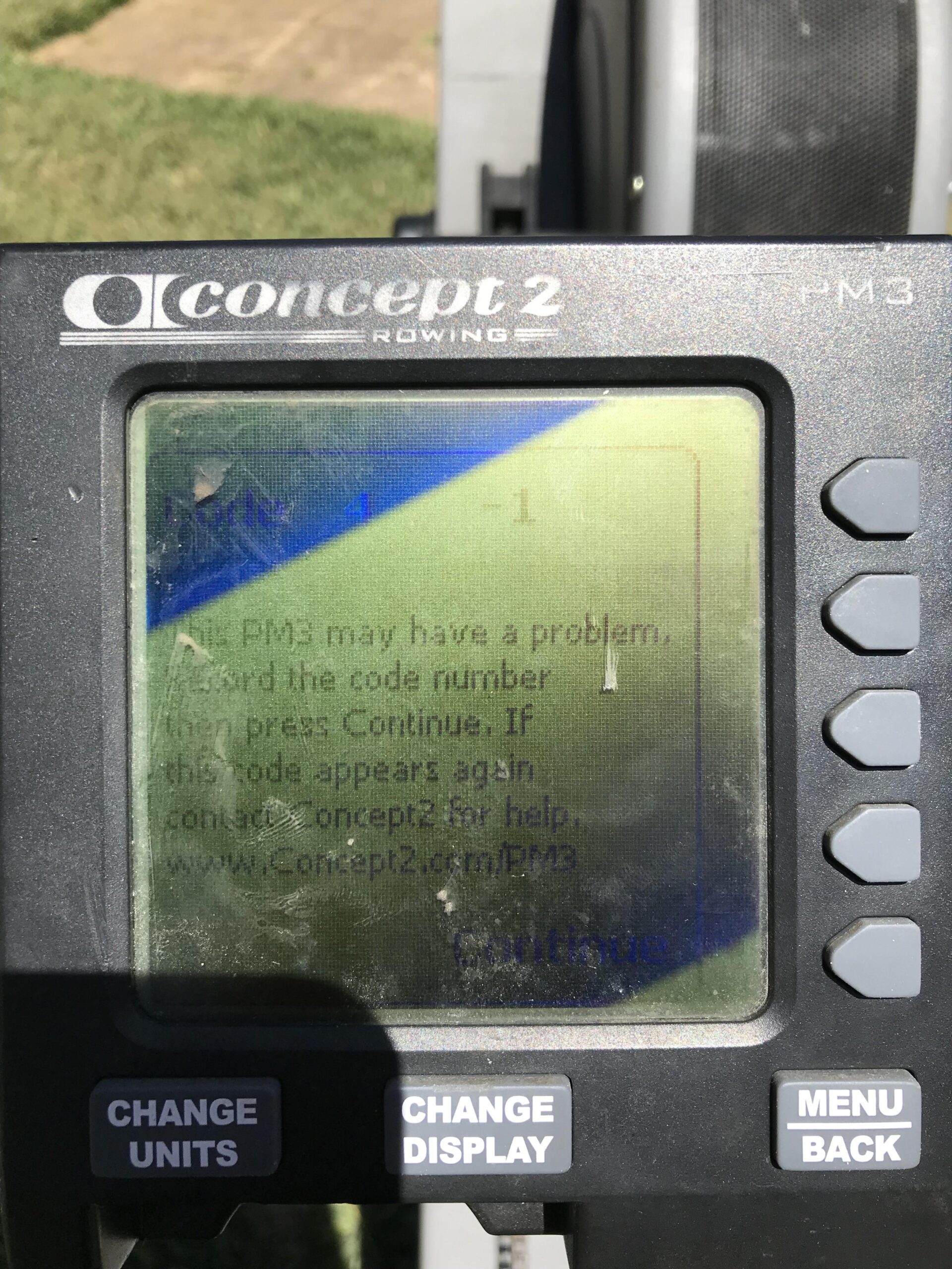 Concept 2 Pm3 Monitor Not Working